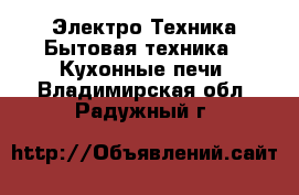 Электро-Техника Бытовая техника - Кухонные печи. Владимирская обл.,Радужный г.